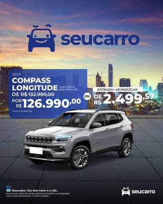 JEEP COMPASS 1.3 T270 TURBO FLEX LONGITUDE AT6